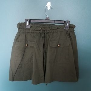 Army Green Mini Skirt